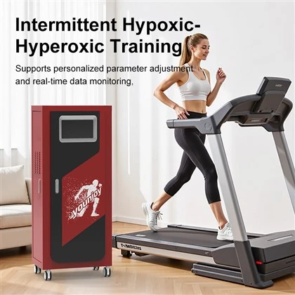 Intermitterende hypoxische hyperoxische trainer Draagbare IHHT gesimuleerde hoogtetrainingsmachine voor thuis- en sportschoolgebruik
