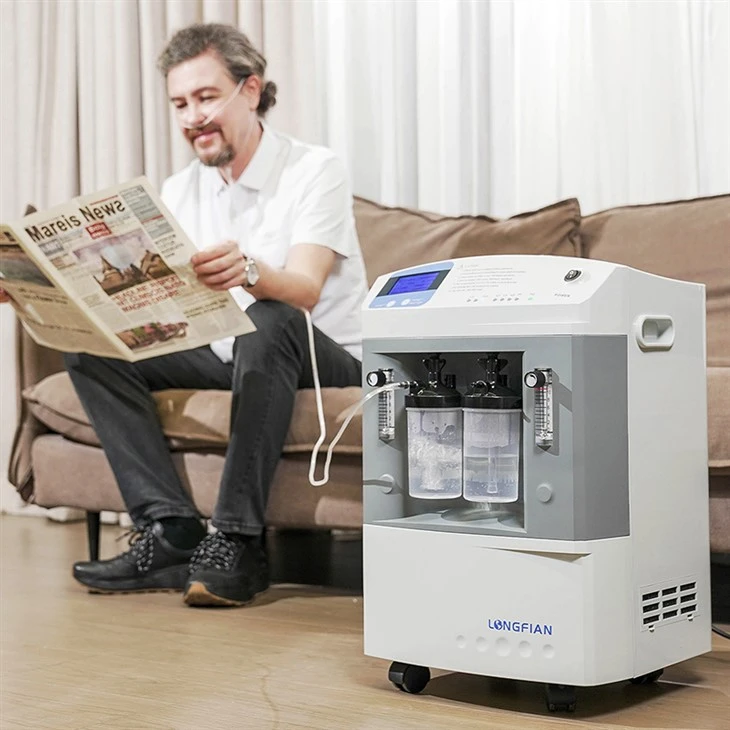Stationaire Dual Flow 10L zuurstofconcentrator
